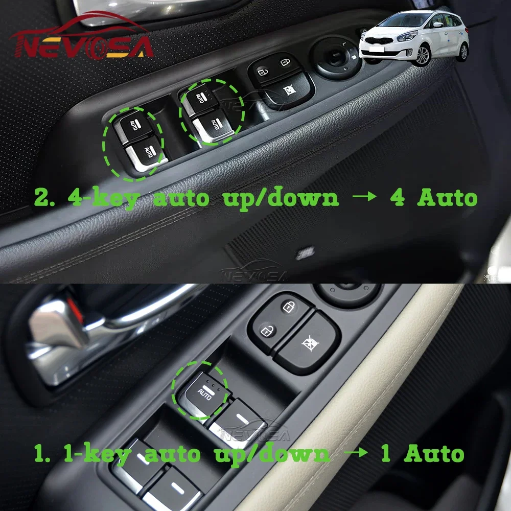 

Front left Driver Auto For Kia Carens 2013 2014 2015 2016 Master Electric Window Switch Control Button 93570A4010 93570A4310