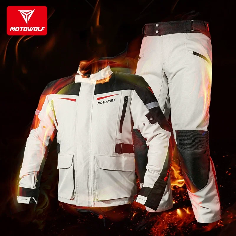 

Motorcycle Winter Warm Cycling Suit Waterproof And Anti Drop Detachable Lining All-Season Universal Cycling Pull Suit Overcoat