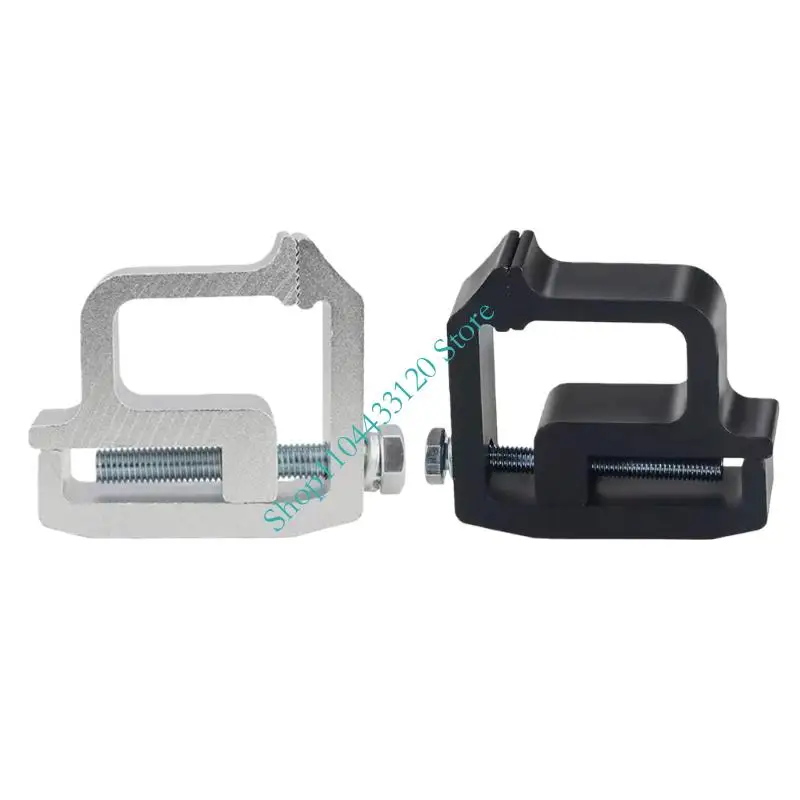 

0XXD 2pcs Aluminum Mounting Clamps Universal Rustproof Truck Caps Toppers Campers Shell Mounting Clip Heavy Duty Quick Install