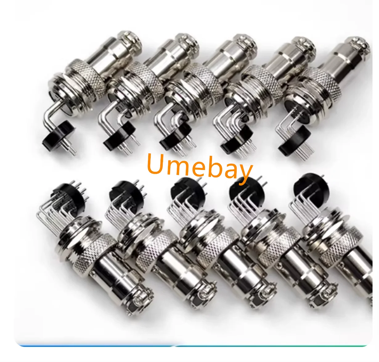 5 pieces. Integrated circuit, M8 waterproof aviation plug socket sensor connector, 3P4 hole male and female, 5-pin 6-pin socket
