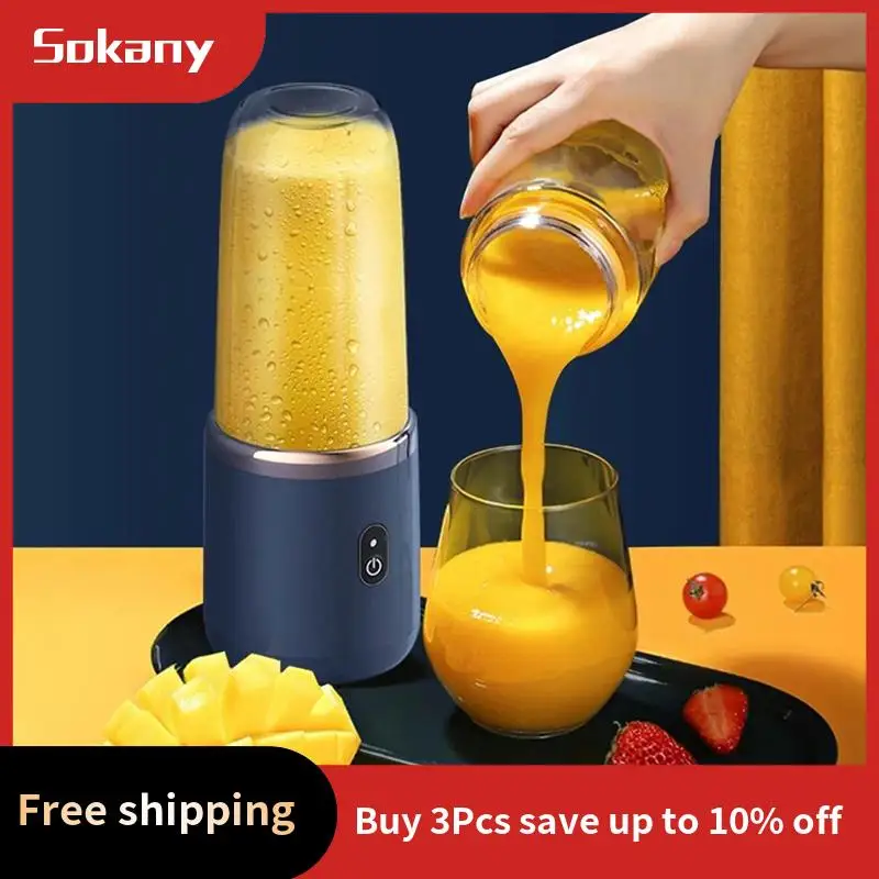 

HIM-Portable Juicer Blending Cup Portable Small Juicer Home Fruit Juicer Smoothie Blender Mini Juice Blender Charging Juicer