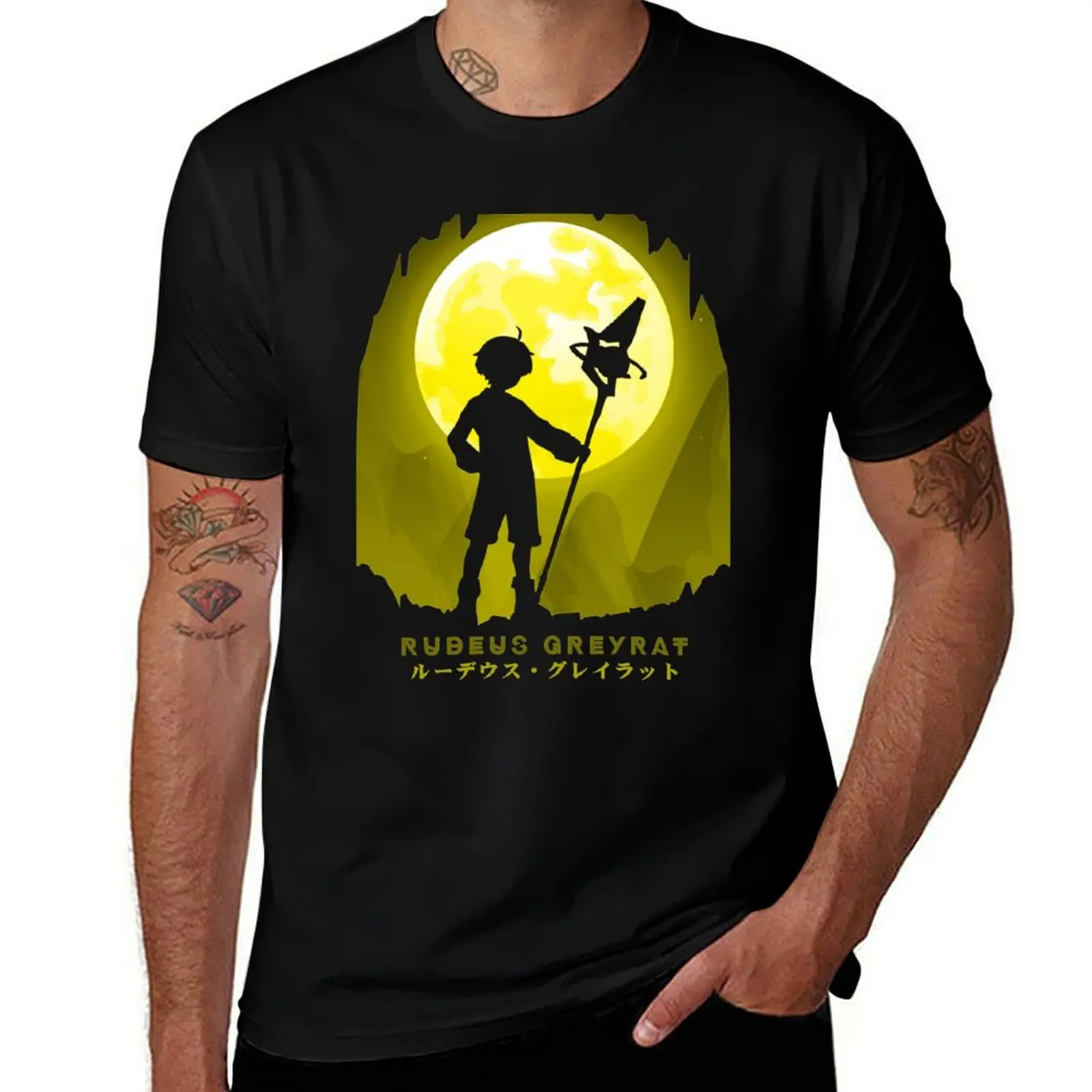 

RUDEUS GREYRAT T-Shirt essential t shirt cotton t shirts high quality black cotton t-shirt plain for man package T-shirt