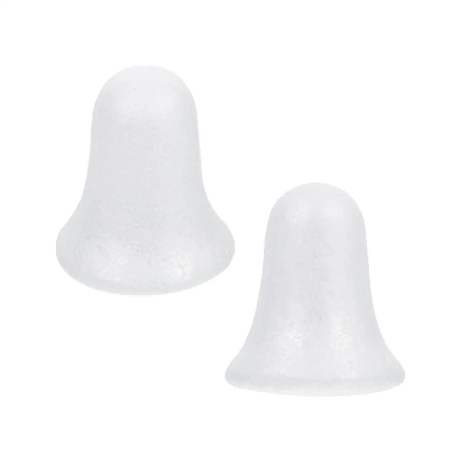 

Рождественские колокольчики-пузыри 50 шт., декоративные аксессуары, современные белые колокольчики из пенопласта, украшения для фестиваля, свадьбы, Рождества, аксессуары