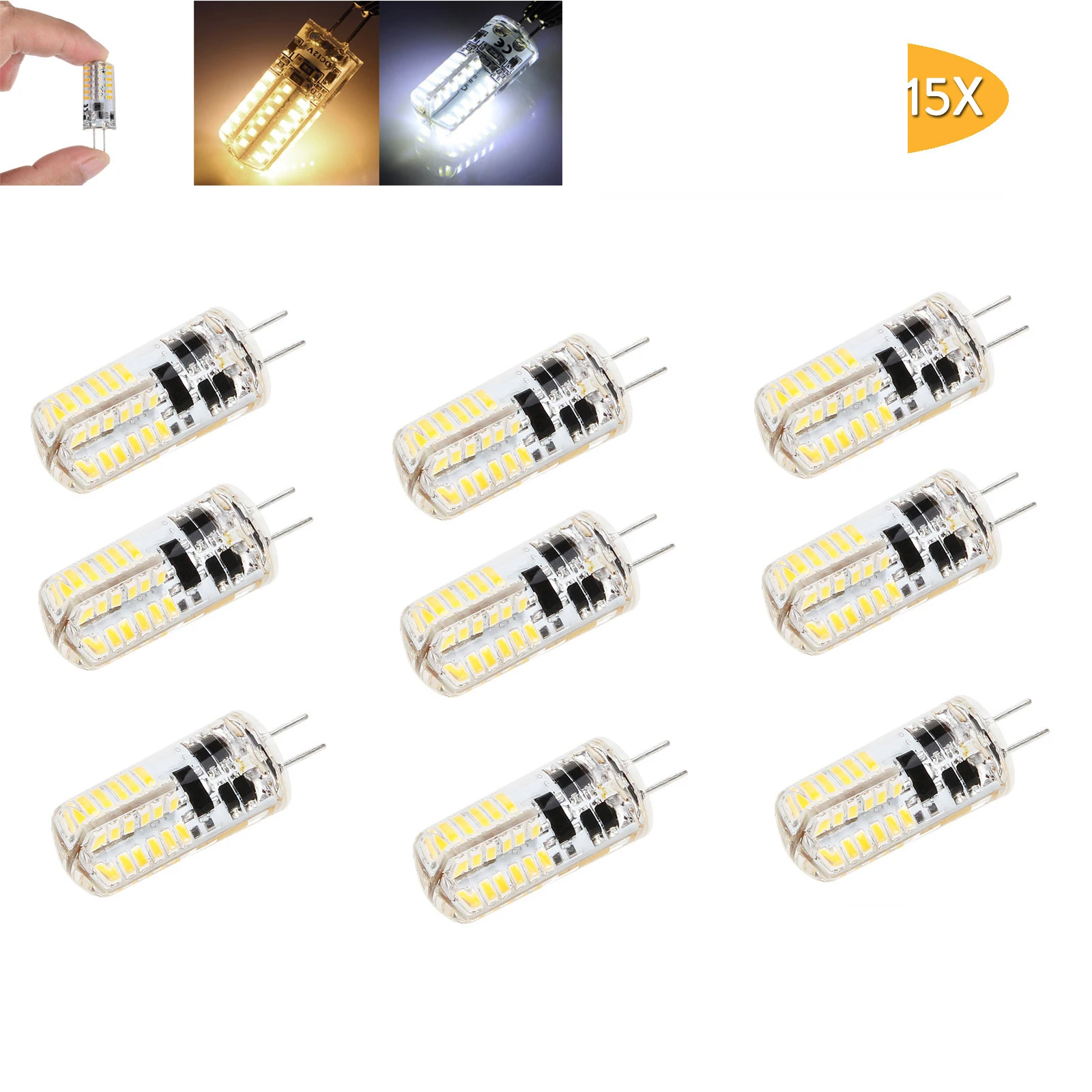 

15Pcs Mini G4 Led Bulbs Ac 220V Dc 12V Spotlight Chandelier High Quality Lighting Decorating The Room Halogen Lamps Bulb Forhome