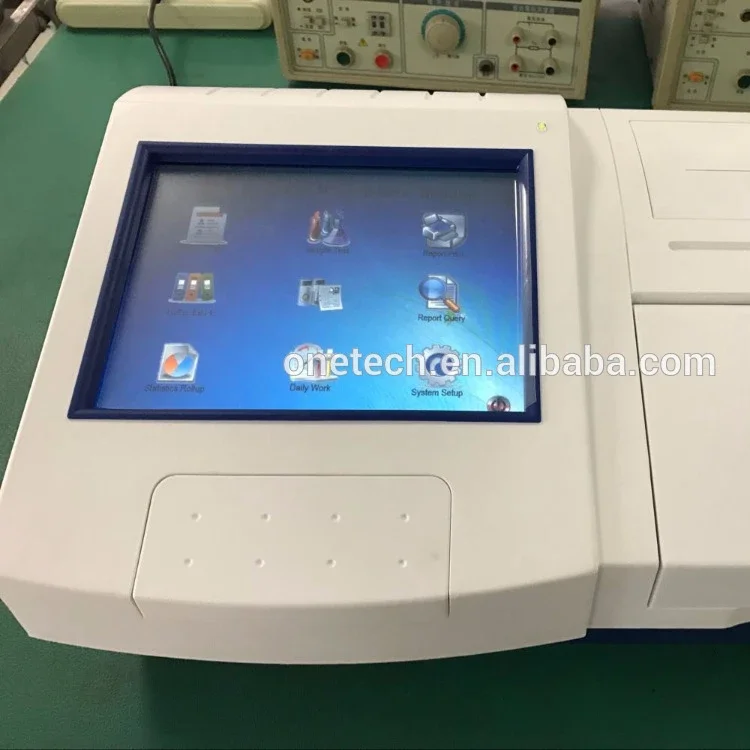 Latest new intelligent touch screen microplate elisa reader / 96 well plate 8 channel blood test equipment with cheap price E16