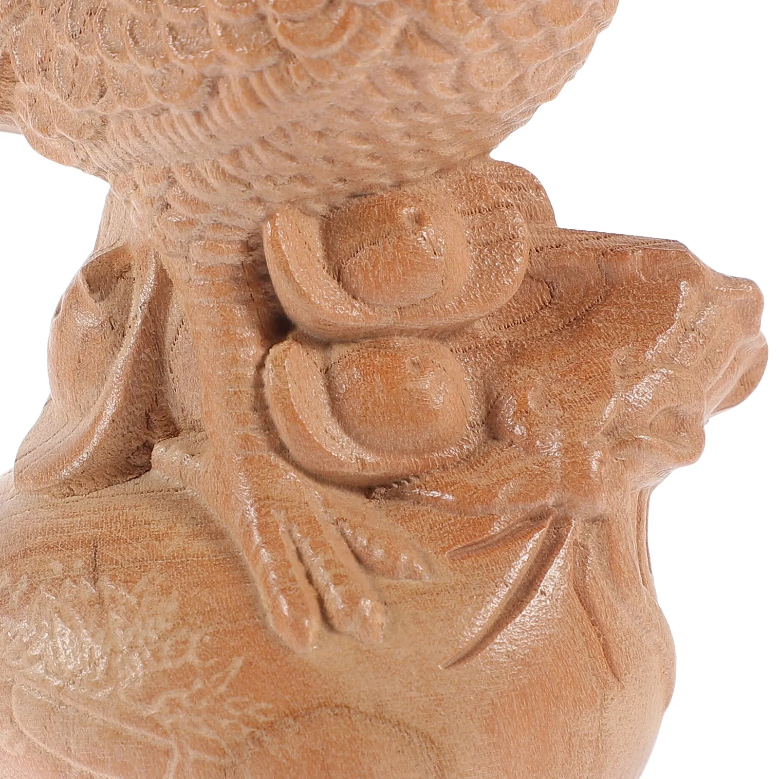 

Chicken Statue Detailed Rooster Modeling for Room Decor Office Space Elegant Wooden Craft Piece