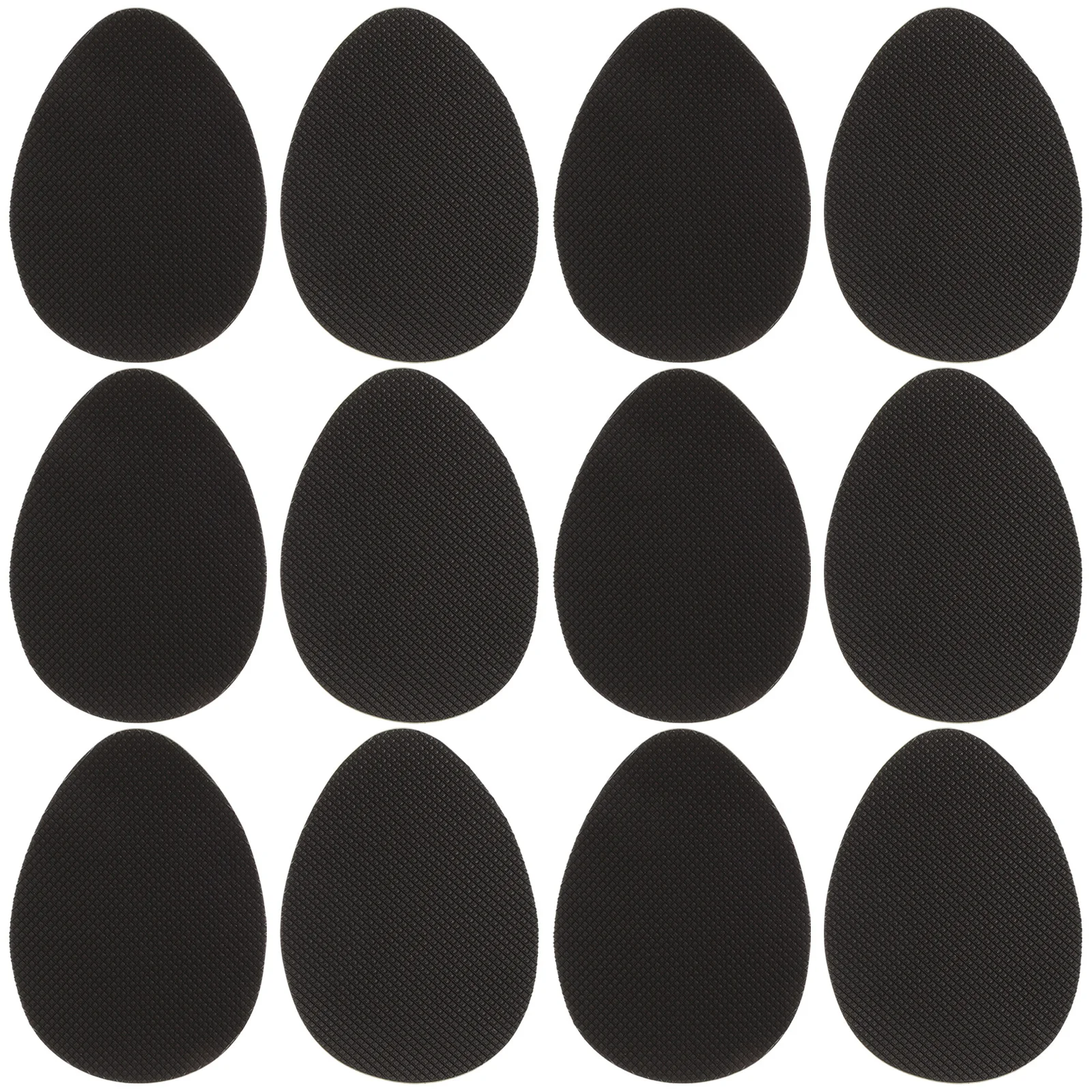 

6pcs High Heel Sole Protectors Black Non-Slip Shoe Pads Self-Adhesive Rubber Grips For Women Men Foot Care Tools