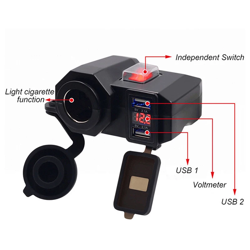 cigarette lighter for motorcycle Electric Harley Davidson California Motorcycles This cigarette lighter socket with cable harness supports the operation of electronic accessories and devices on the motorcycle 12V-24V Motorcycle Cigarette Lighter Socket