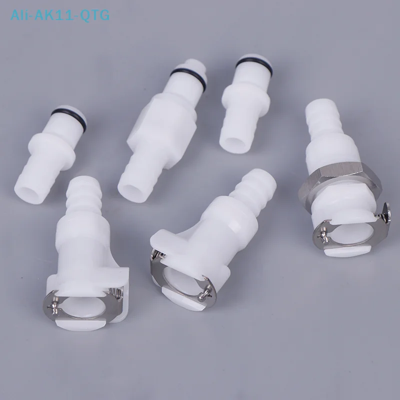 

Hot！3/8 POM Panel Mount Female Quick Disconnect Coupling Hose Barb Air Water CPC Connectors