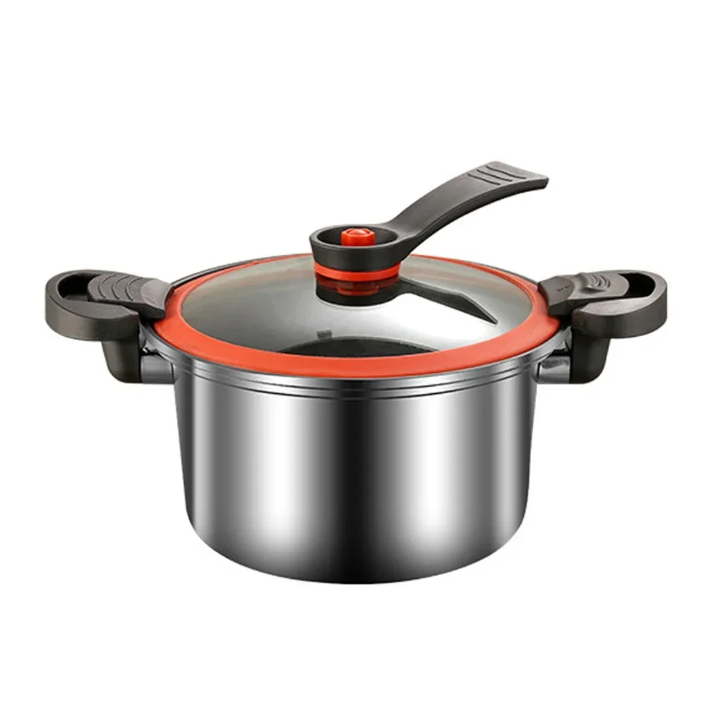 Stainless Steel Micro pressure cooker Household Explosion-proof Stew Pot Quick Heating Cooking Machine Push-pull lock 24L 26L