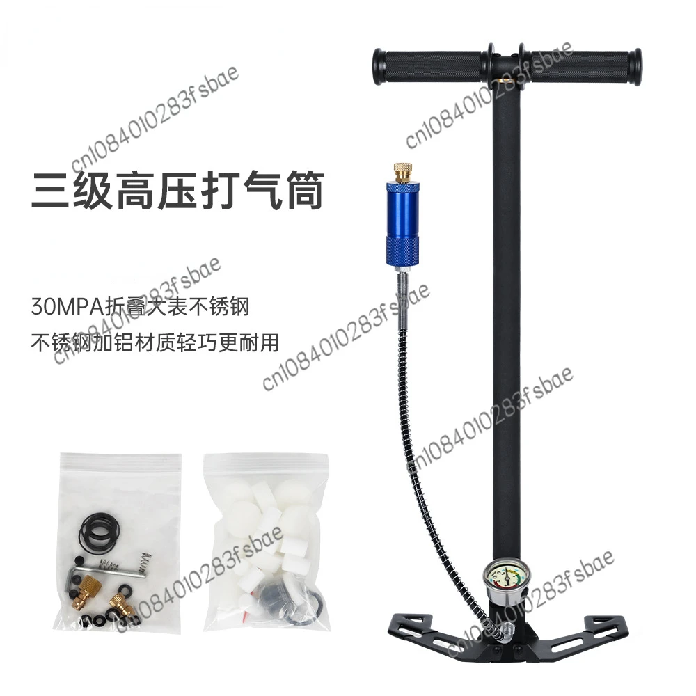 Stainless Steel High Pressure Tire Pump 30 Mpa40mp Three-Stage Water-Cooled Oil-Cooled Air-Cooled Hand Pump