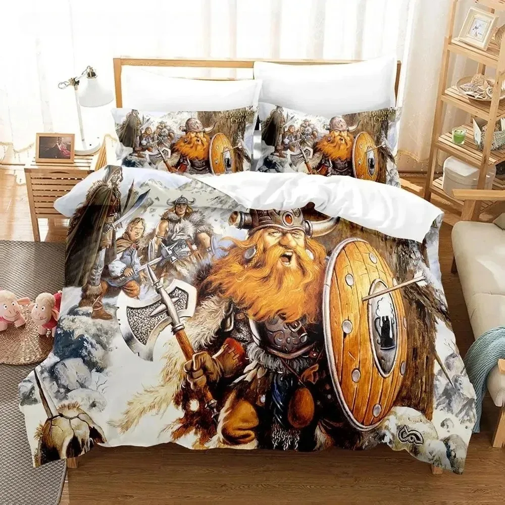 

Game Baldur's Gate Bedding Set For Bedroom Soft Modern Bedspreads Comefortable Kids Duvet Cover Quilt Cover And Pillowcase