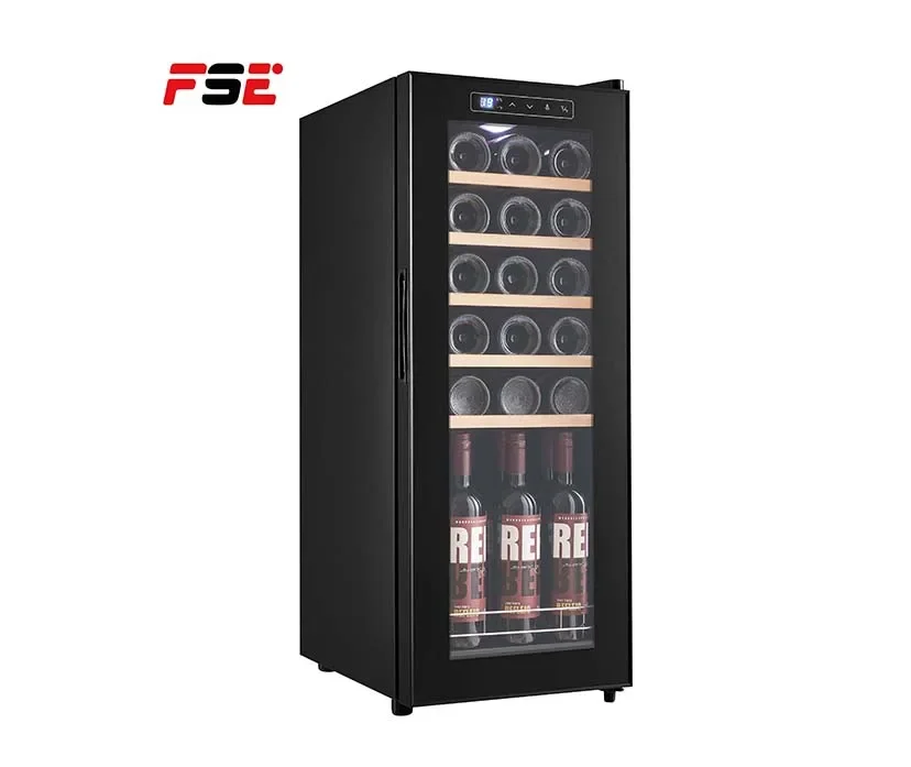 Wine and Beverage Cooler 66L Wine Cooler Fridge Single Zone Wine Cooler Cabinet