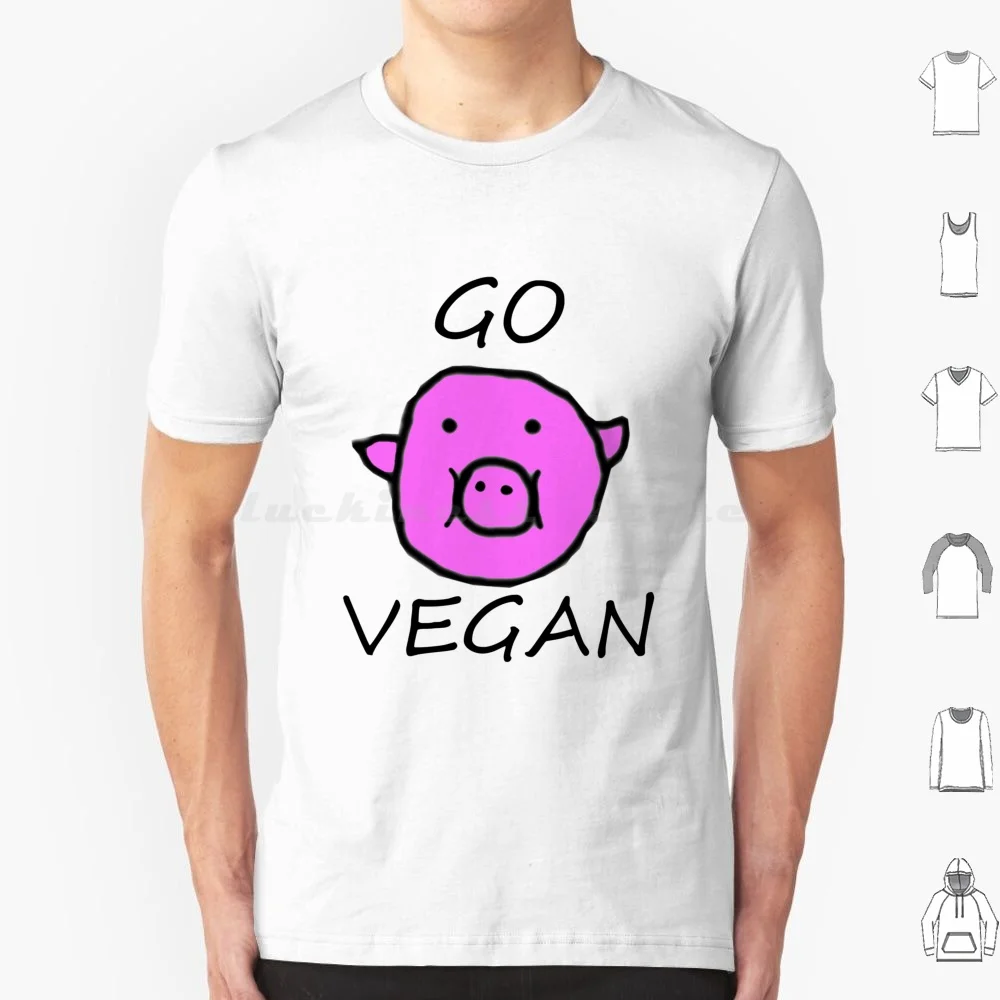 Go Vegan Pig T Shirt Men Women Kids 6xl Go Vega Pig Go Vegan Funny Vegeterian Vegan