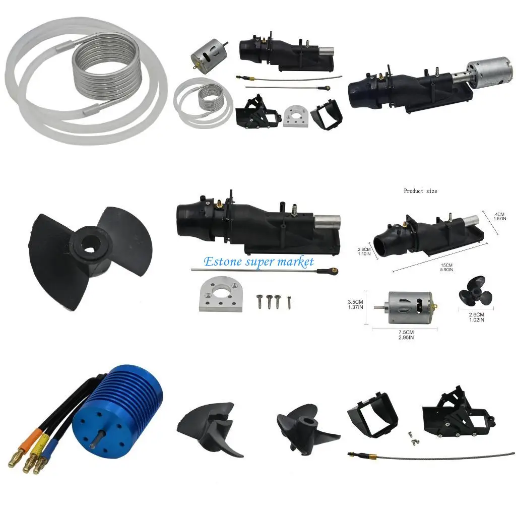 

090B Model Boat Accessories Jet 26mm Propeller Pusher Scale Part for 1/8 RC Boat