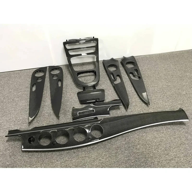 High-quality carbon fiber trim for W213 E63S door trim, instrument panel and threshold trim