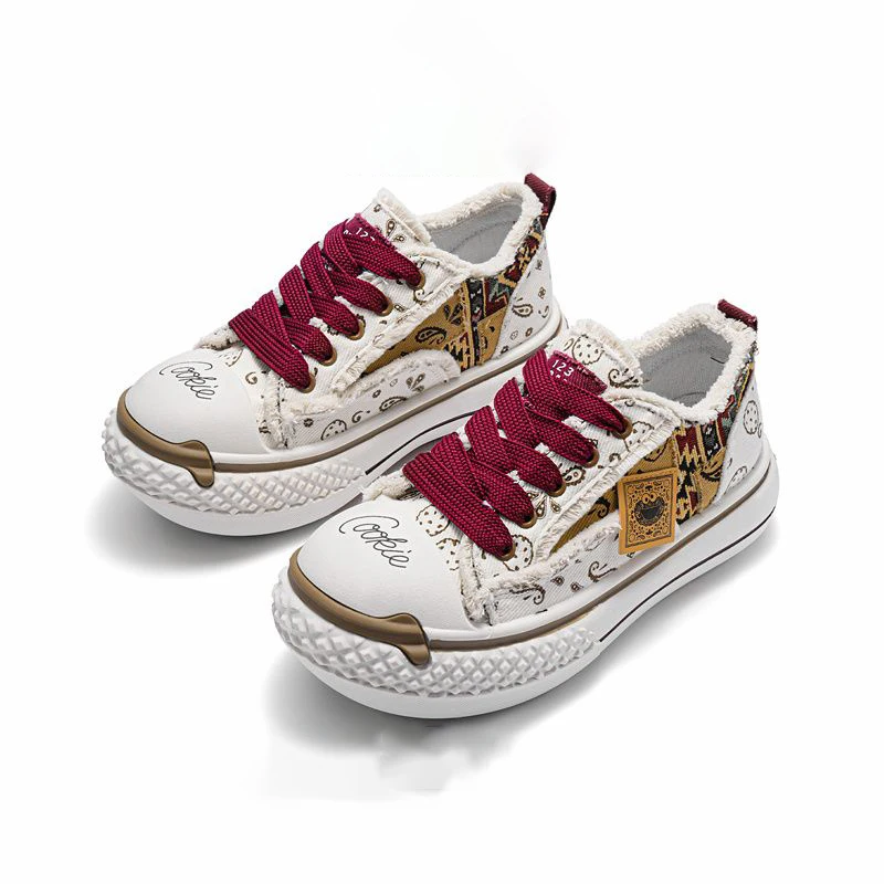 New men's and women's canvas shoes Breathable hundred with thick bottom comfortable casual shoes men's board shoes