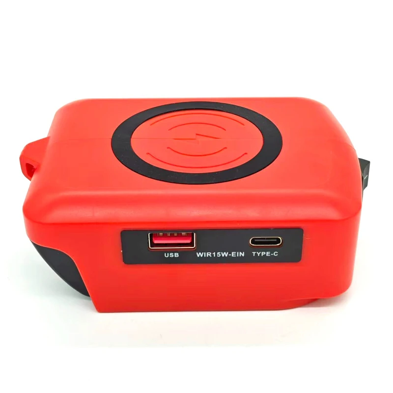 

Fast Charger Portable Wireless Mobile Phone Charger for Craftsman 20V Batteries Supports Tablet Charging with USB & Type-C Ports