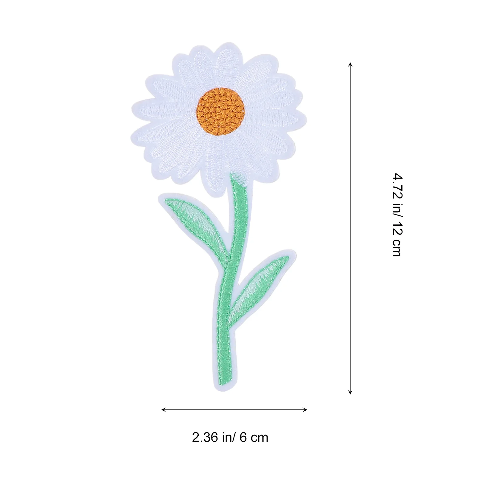 16Pcs Daisy Embroidered Patches DIY Clothing Accessories Creative Sunflower Cloth Repair Decorative Daisy Clothing Patches