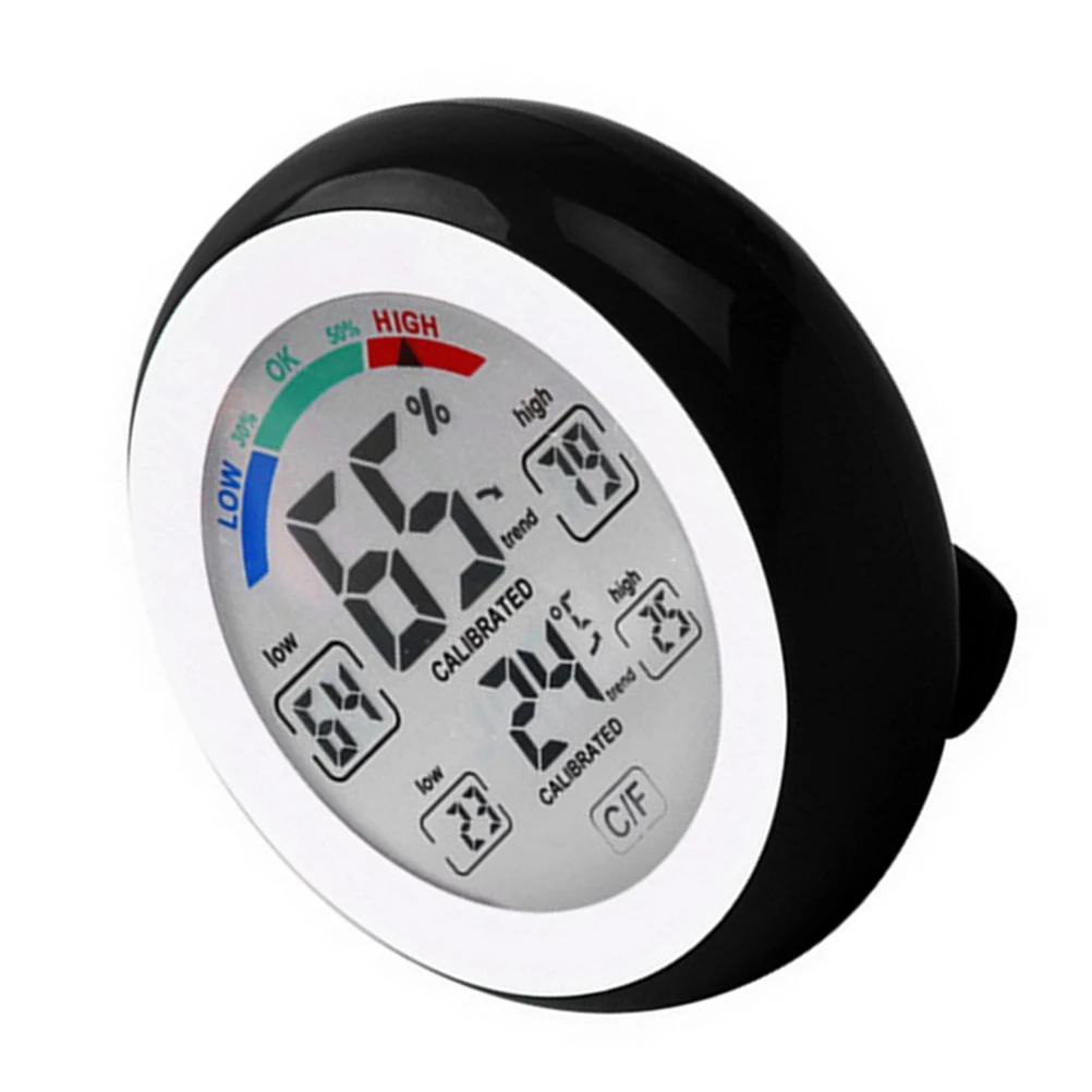 

Touch Screen Temperature Humidity Monitor ℃ ℉ Switchable Digital Indoor Thermometer Hygrometer For Home Office Bedroom Kids Room