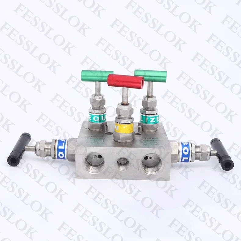 Stainless Steel Five Valve Group Internal Thread Integrated Five Valve Group
