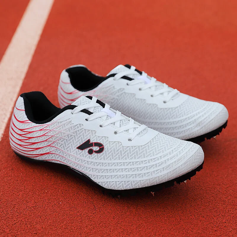 Professional Match Men's Track Spiked Shoes Long Jump Track Nail Sneakers for Athletics  Anti-slip Spike Running Shoes Woman