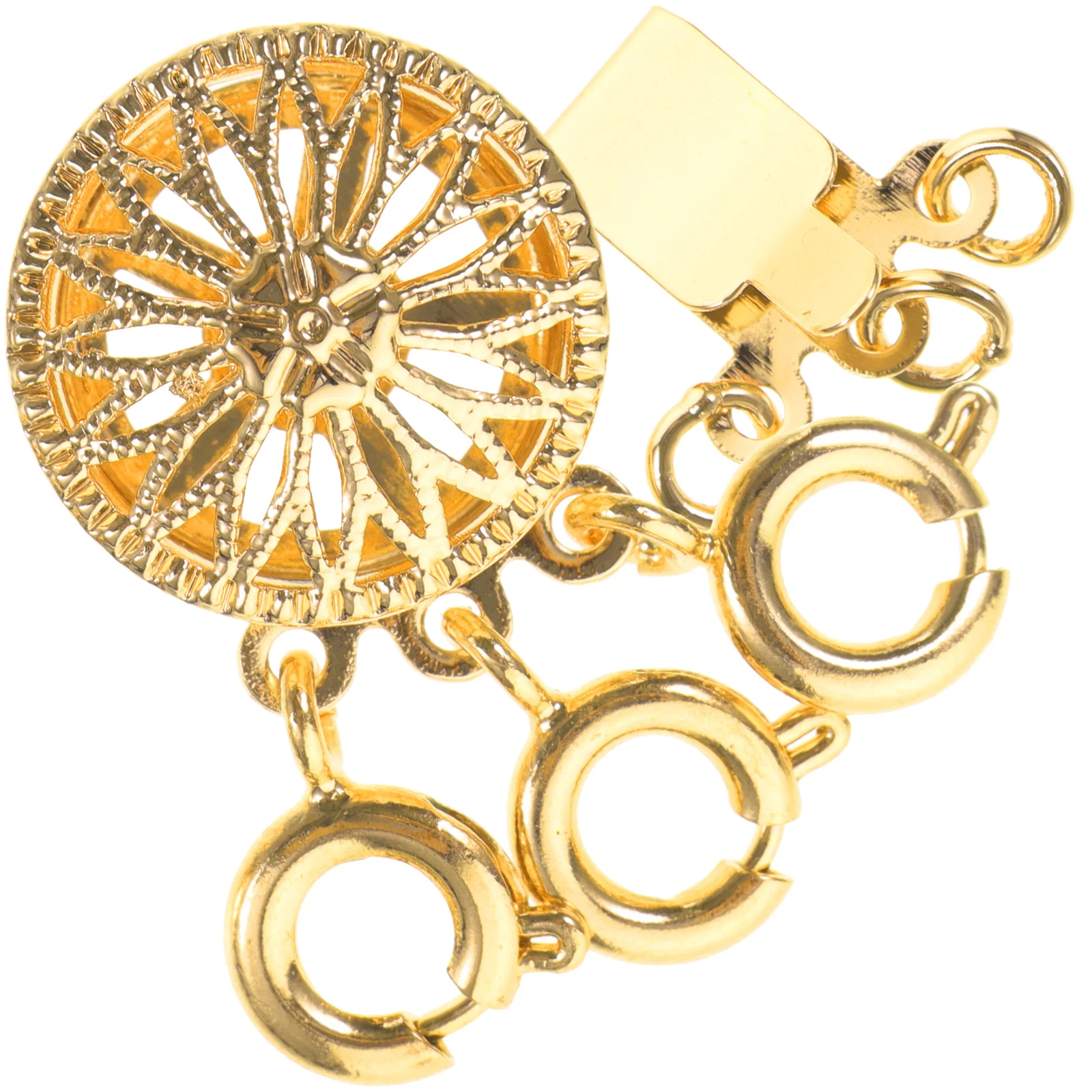 

Sunflower Necklace Clasp Layered Jewelry Connector Diy Pendant Organizer Copper Chain Separator Hook For Women