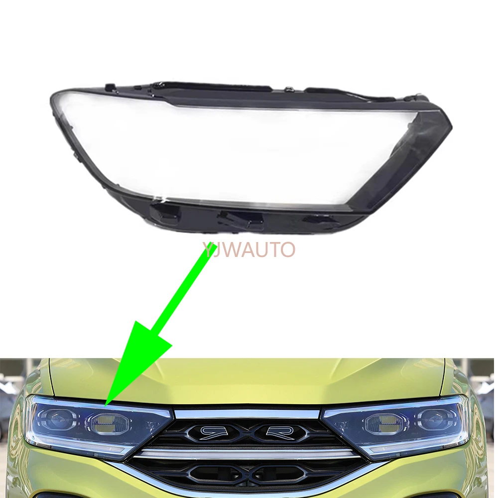 For Volkswagen T-Roc Taos 2023 2024 Headlamp Lens Car Headlight Cover Glass Front Lampshade Lamp Hoods Auto Shell