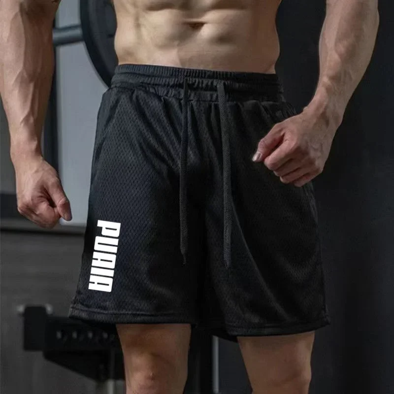 2024 letnie nowe Fitness sportowy spodenki treningowe do gry piłka do koszykówki dla mężczyzn, luźne, szybkoschnące pięciopunktowe spodnie
