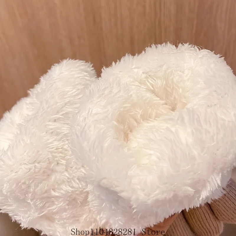 2025 Christmas Reindeer Jacquard Knit Gloves Plush Cuff Thick Warm Gloves Autumn Winter Soft Coldproof Touchscreen Gloves