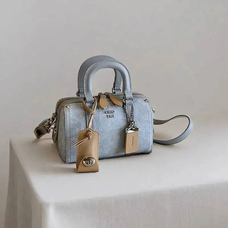 Bloom Retro Blue Designer Women Vintage Cute Casual Y2k Hand Purse Female Haruku Aesthetic Messenger Bag Chic