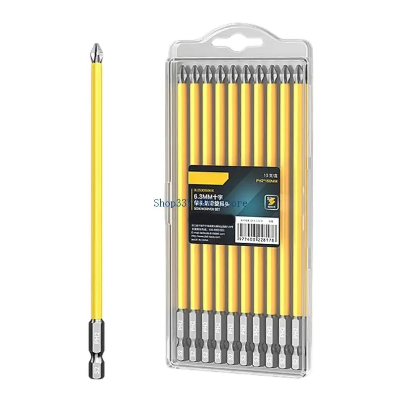 Strong Steel Screwdriver Bit Featuring Non Slip Teeth Design For Electric Drills
