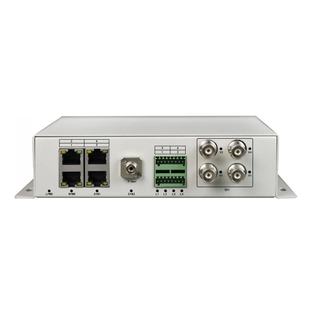 Multi-service Video Multiplexer 4 Ch 3G HD SDI to SC LC Fiber Optic Converter With Fast Ethernet and Serial Port