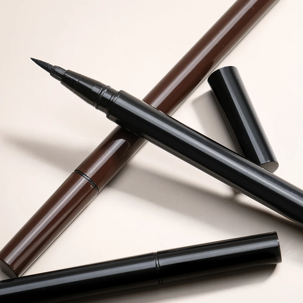 Black Package Liquid Eyeliner Private Label Vegan Waterproof Long-lasting Smudge-proof Ultra-fine Makeup Custom Logo Wholesale
