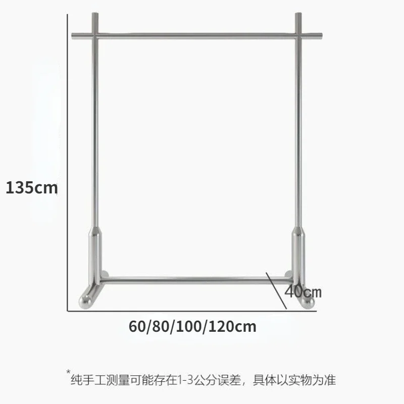 Stainless Steel Floor Rack Clothing Store Display Racks Women‘s Wear Shelf Luxury Clothes Rack Coat Racks Living Room Furniture