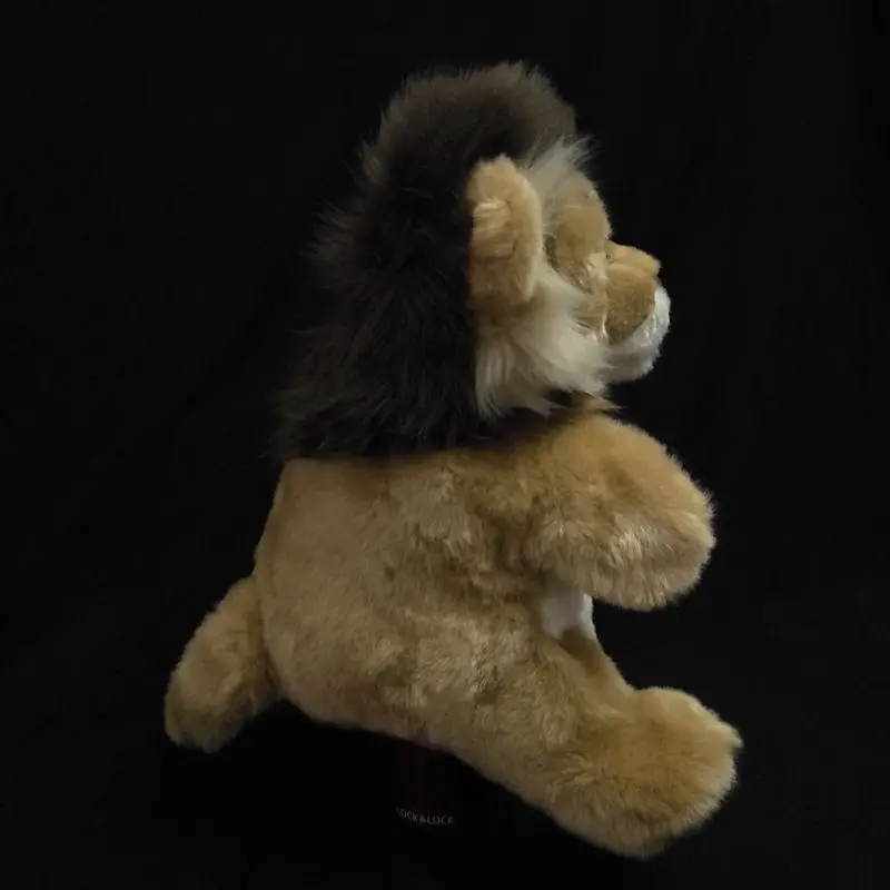 น่ารักสิงโตหุ่นมือของเล่นสิงโตขนาดใหญ่ถุงมือเด็กเล่าเรื่องตุ๊กตาสัตว์ Early Education เด็กตุ๊กตา 24x12 ซม.