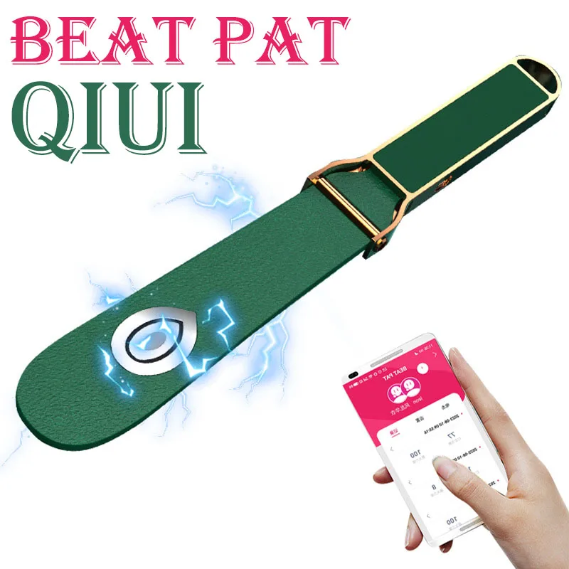 

QIUI Beat Pat APP Remote Control Electric Shock Slap Slave Electric Stimulation Spanking Adult Game Sex Toys For Women Couples