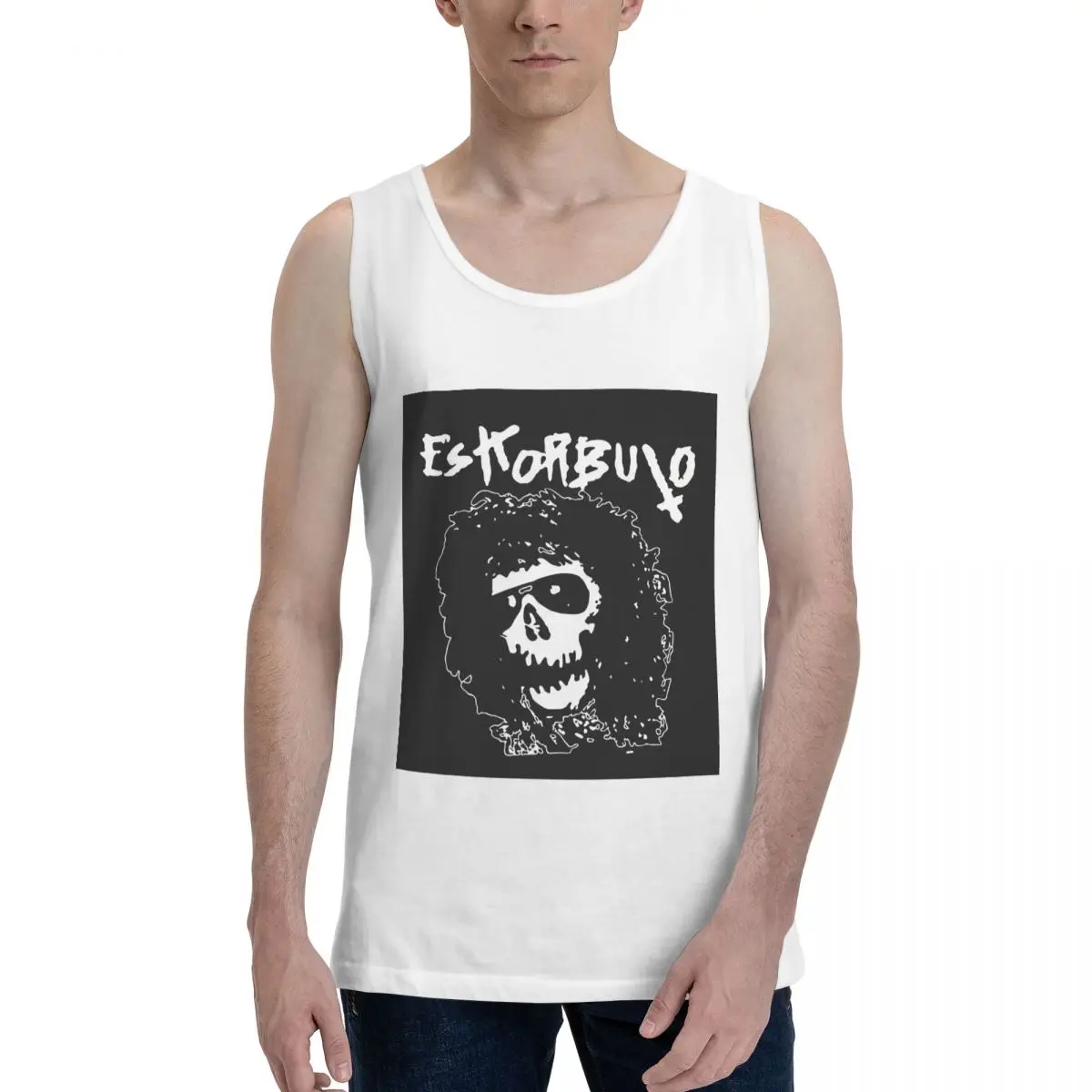 Eskorbuto Band Sudadera 100% de algodón para hombre, chaleco, ropa sin mangas, camisetas, camisetas sin mangas para hombre, camiseta