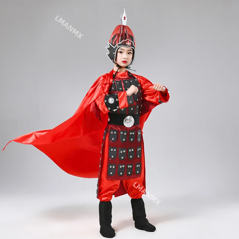 Children's Ancient General Yue Fei Armor Performance Dress Yang Family General Mulan Ancient Costume
