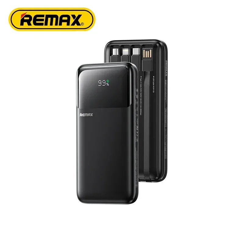 REMAX Portable Powerbank 20W Fast Charging power banks 10000mah 20000mAh outdoor power station with 4 cable