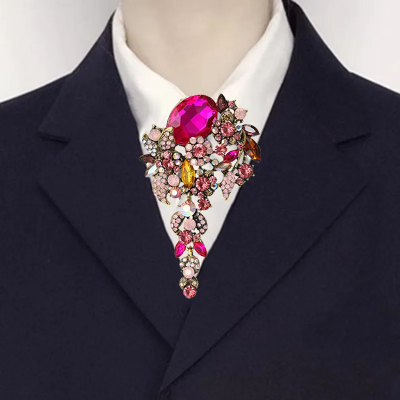 빈티지 라인스톤 보타이 고급 프린스 셔츠 칼라 핀 조절 가능한 스트랩 남녀 공용 로리타 의류 액세서리 주얼리 선물