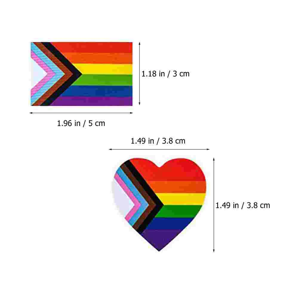 Радужные самоклеящиеся наклейки, 2 рулона, гордость, флаг, уплотнение тела, сердце, медная тарелка, бумажные наклейки, ярлык, фестиваль