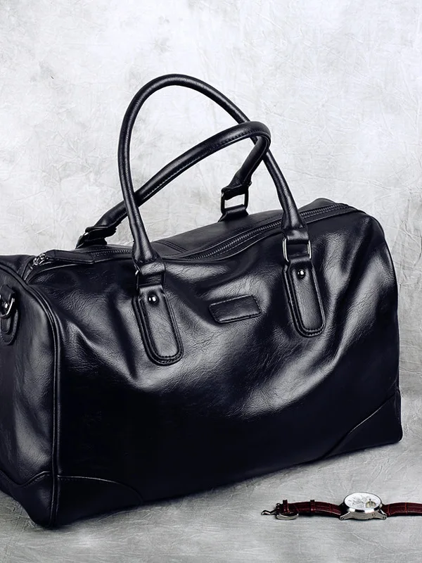 

Clean Kno Large Capaci Travel Bag Casual Crossbody Fitn Bag for Men Busin Trip Handbag Faionable Leather Bag