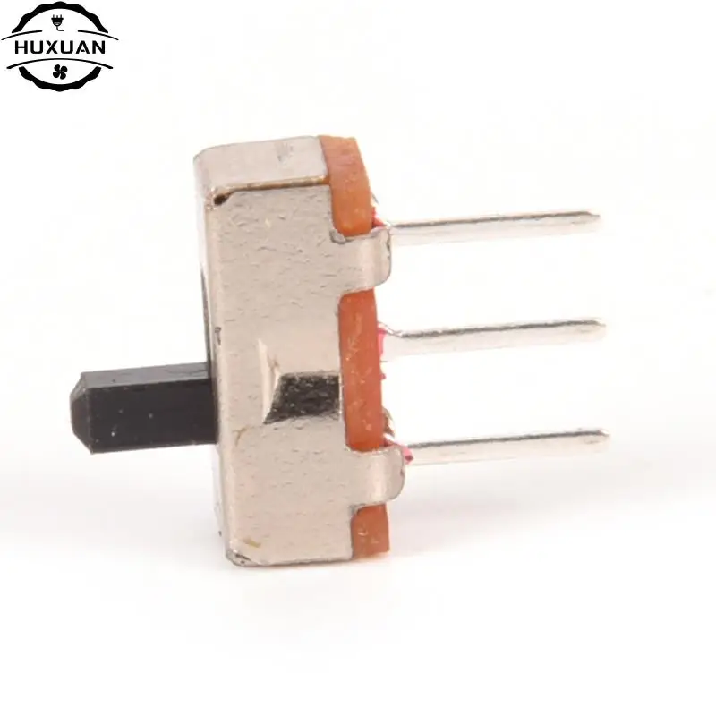 40Pcs 3Pin PCB Panel 2 Position SPDT 1P2T Mini Vertical Toggle Switches SS12D00G3 Slide Switch For DIY Electronic Accessories