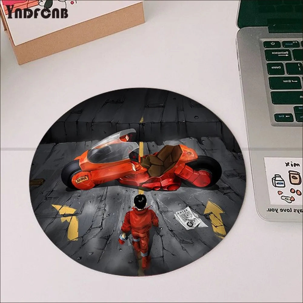 AKIRA Mousepad Round Custom Skin Desktop Desk Mat Kawaii Gaming Accessories Students Writing Pad Mouse Pad for PC Mouse Carpet