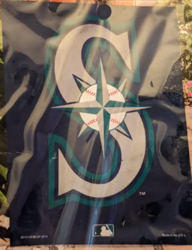 Seattle Mariners Logo Decorative Garden Flag  12