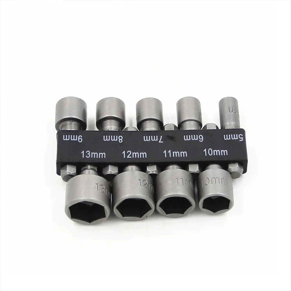 9/14pcs Hex Socket Wrench & Nut Driver Set – Screwdriver Bits and Tool Nozzles Kit LA-AA139