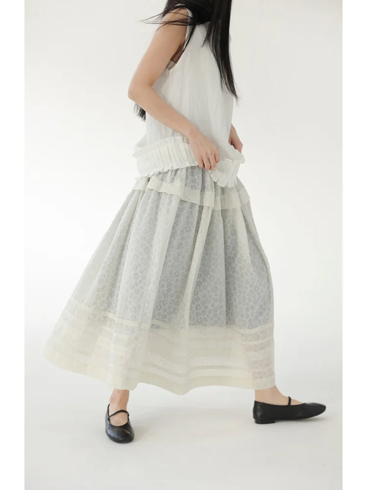 

Полностью эластичная повседневная юбка с цветочным принтом, высокая талия, А-силуэт, из полиэстера, с подкладкой, для весны, лета и осени, женская