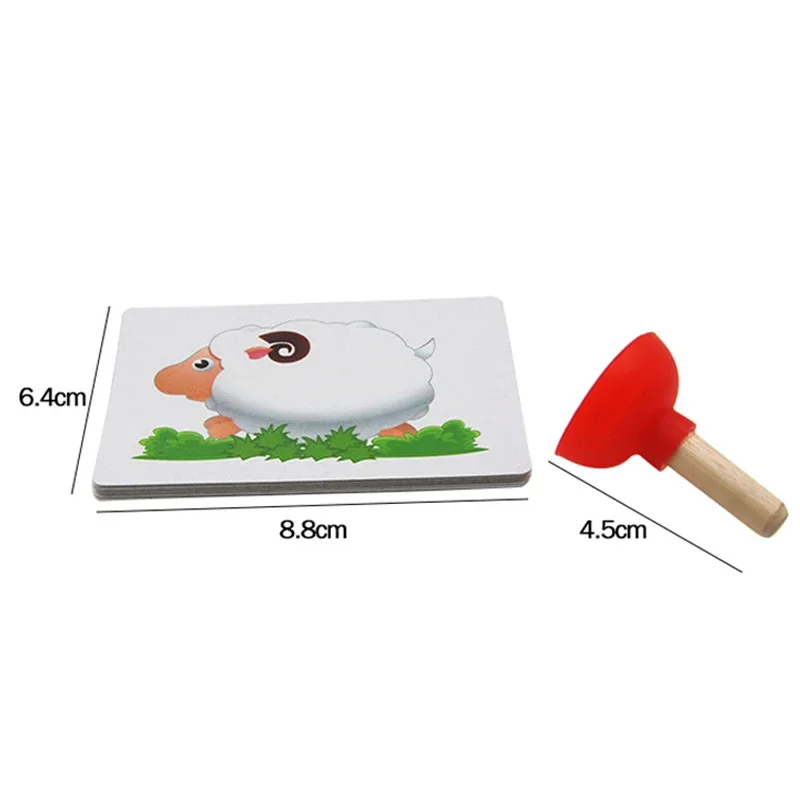 Tiny Plunger With Cards Magic Tricks Inspired Looking For Card Close-Up Street Magic Props Mentalism Illusion Comedy Accessories