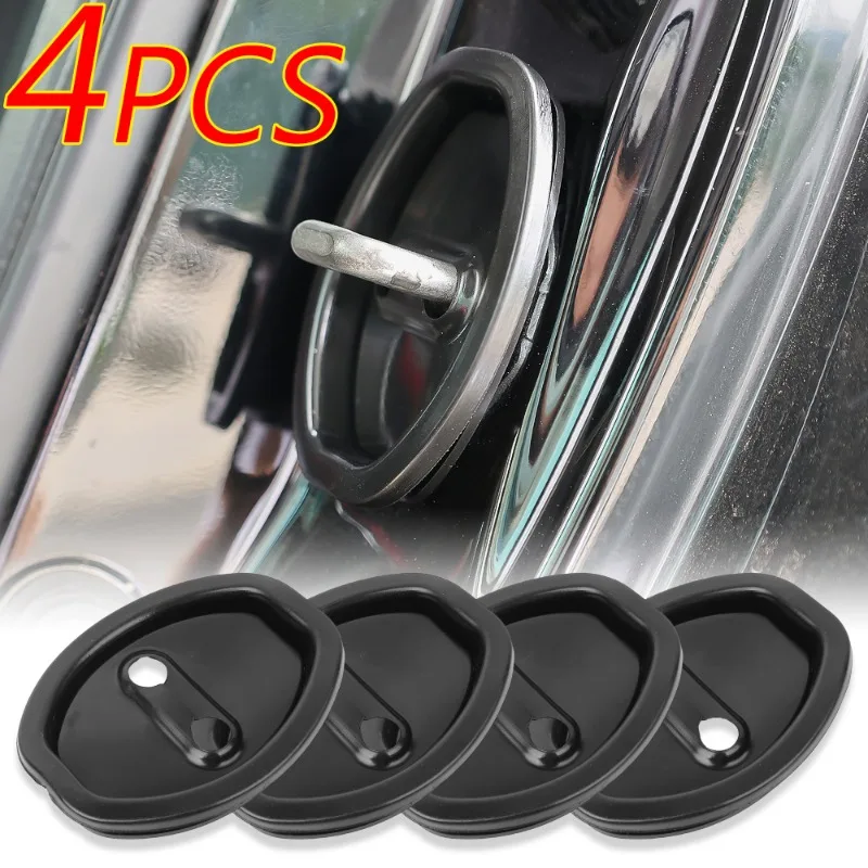 Car Door Lock Buckle Protector Absorber Seal Pad Universal Car Door Lock Silicone Cushion Deadener Quiet Replacement Accessries